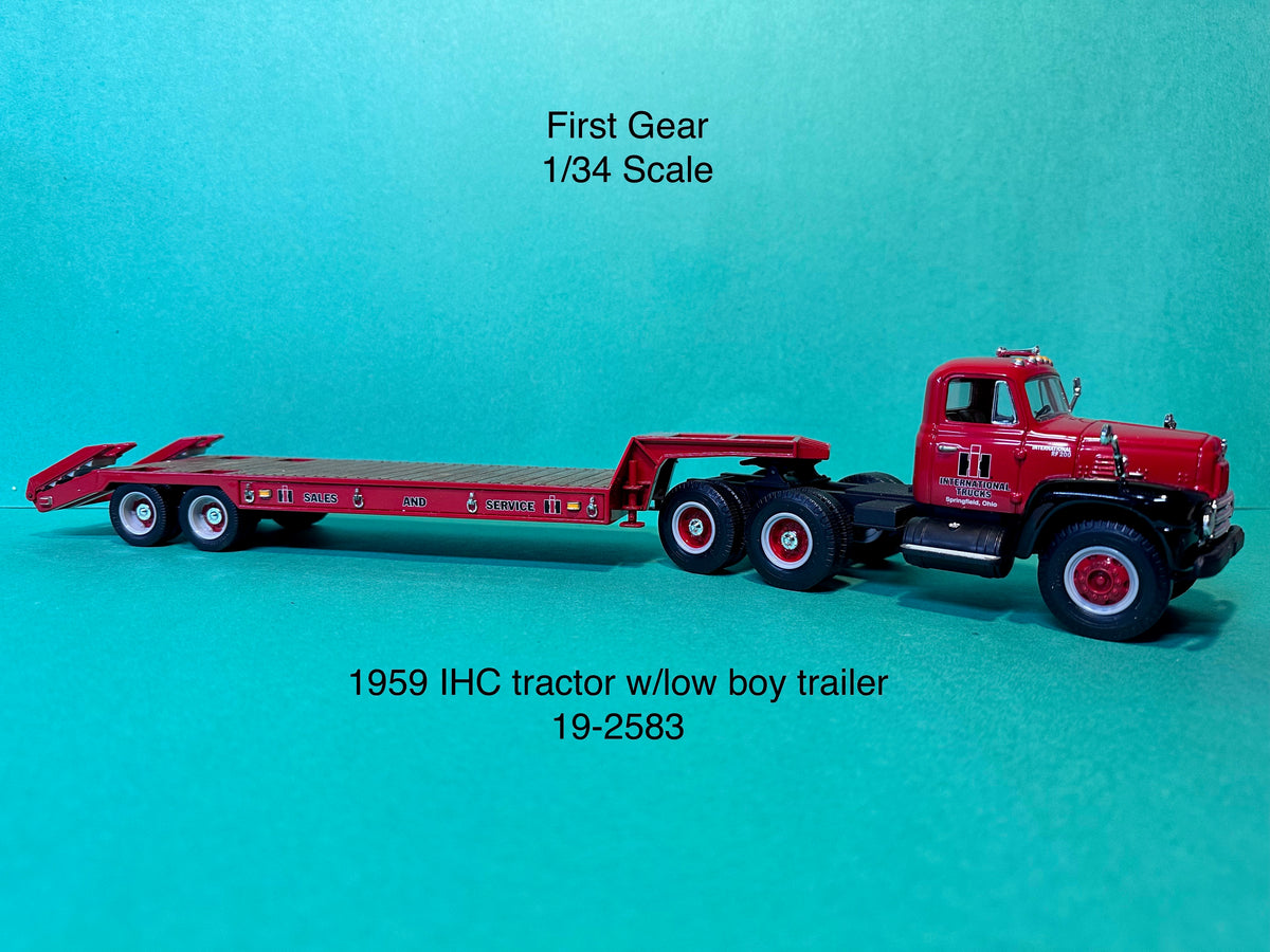 SCARCE FIRST GEAR 19-2075 1959 International RF-200, Lowboy Trailer La Crosse £72.50 - UK SCARCE FIRST GEAR 19-2075 1959 International RF-200, Lowboy Trailer La Crosse £72.50 - UK