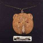 Bear Face Ivory Pendant Necklace