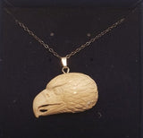 Eagle Head Ivory Pendant Necklace