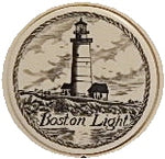 Scrimshaw Boston Harbor Lighthouse Magnet