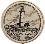 Scrimshaw Boston Harbor Lighthouse Magnet
