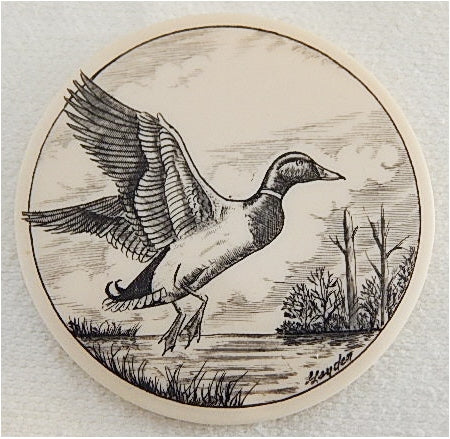 Scrimshaw Wild Duck Magnet