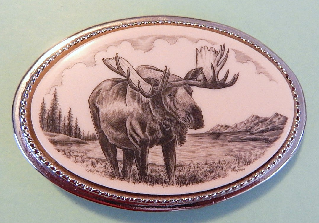 Moose belt buckle new arrivals