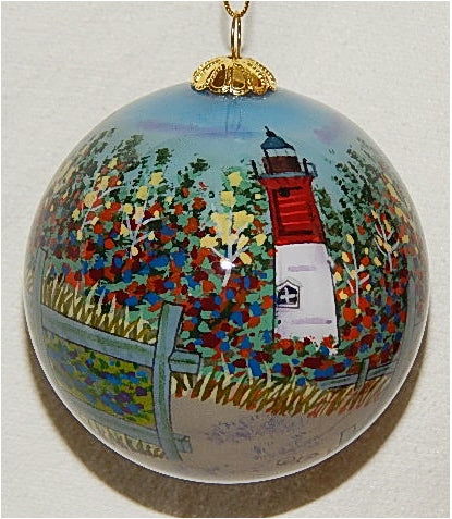 Nauset Beach Lighthouse Ornament by Marsha York