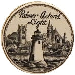 Scrimshaw Palmer Island Lighthouse Magnet