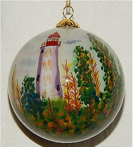 Sandy Hook, NJ Lighthouse Ornament by Marsha York