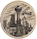Scrimshaw Seattle Magnet
