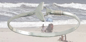 Whale Tail Bangle Bracelet
