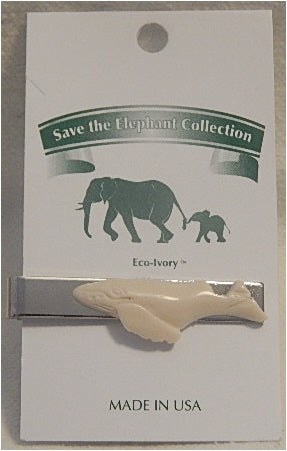 "Save the Elephants" Whale Tie Bar