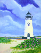 "Edgartown Light" by C Barry Hills