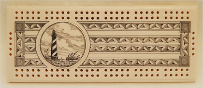 Scrimshaw Cape Hatteras Cribbage Board