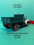 First Gear 1960 Mack B-Model Short Dump Truck w/ Plow Berwyn's