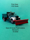 First Gear 1960 Mack B-Model Short Dump Truck w/ Plow Berwyn's