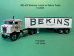 1953 Kenworth Bull-Nose Tractor w/ 35 foot Trailer Bekins