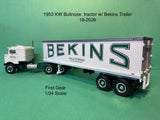 1953 Kenworth Bull-Nose Tractor w/ 35 foot Trailer Bekins