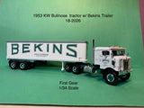 1953 Kenworth Bull-Nose Tractor w/ 35 foot Trailer Bekins