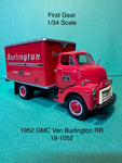 First Gear 1952 GMC Dry Goods Van Burlington Transportation Co