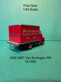 First Gear 1952 GMC Dry Goods Van Burlington Transportation Co