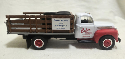 First Gear 1951 Ford F-6 Full Rack Stake Truck Coker Tire