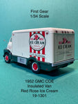 First Gear 1952 GMC Insulated Van Red Rose Ice Cream