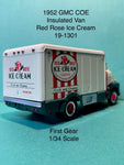 First Gear 1952 GMC Insulated Van Red Rose Ice Cream