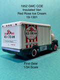 First Gear 1952 GMC Insulated Van Red Rose Ice Cream