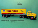 First Gear 1959 International RF-200 Tractor w/ 35 foot Trailer Union Pacific