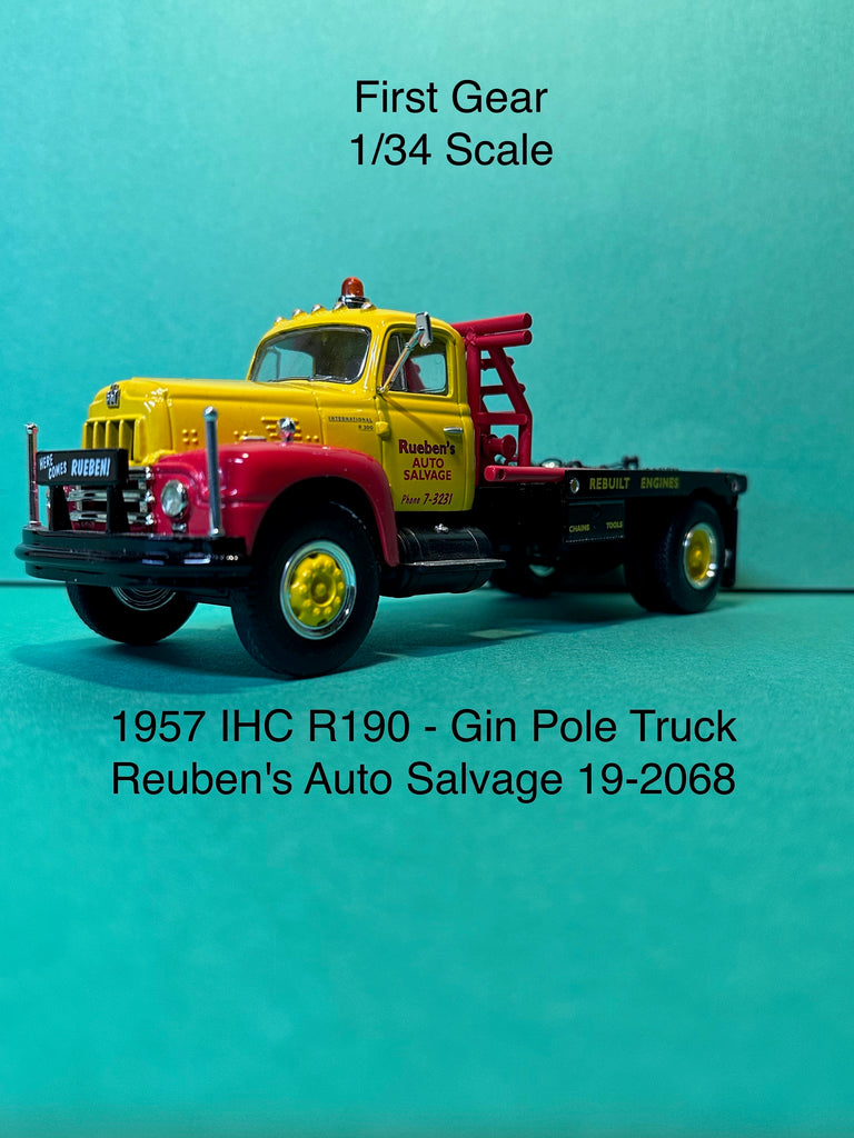 First Gear 1957 International Gin Pole/ Winch Truck Reuben's Auto Salv – The Cape Cod Store