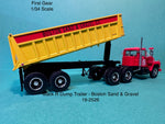 First Gear Mack R-Model w/ Dump Trailer Boston Sand & Gravel