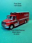 First Gear International 4400 w/ EMS/Rescue Body West Metro