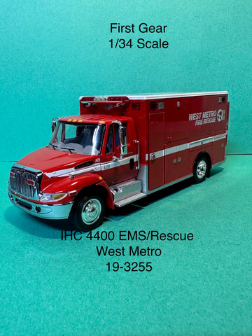 First Gear International 4400 w/ EMS/Rescue Body West Metro