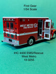 First Gear International 4400 w/ EMS/Rescue Body West Metro