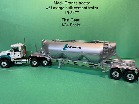 First Gear Mack Granite w/ Heil Dry Bulk Trailer Lafarge