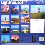 2025 Lighthouse Wall Calendar