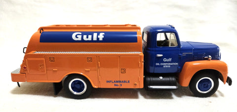 First Gear 1957 International R-190 with Fuel Tanker Gulf Oil