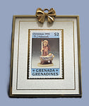 Hummel Watchful Angel Framed Stamp Ornament