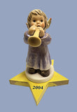 Hummel Angelic Trumpeter 2004 Annual Angel w/ Base