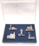 Pewter New York Lighthouses Pin Set