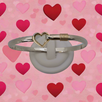 Heart Bangle Bracelet