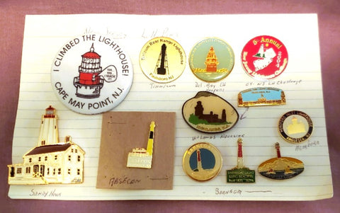 New Jersey Lighthouse Pin Set