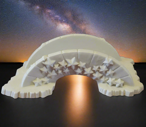 Snowbabies Over The Milky Way Bridge