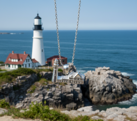 Portland Head Lighthouse Necklace