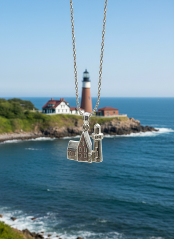 Southeast Block Island Lighthouse Necklace