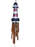 Carved Lighthouse Bamboo Wind Chime
