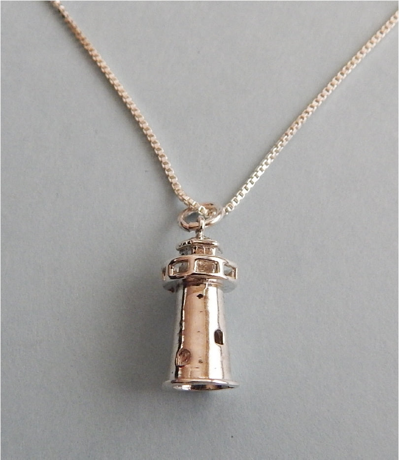 Lighthouse Scrimshaw Necklace