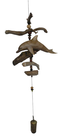 Carved Dolphin Windchime