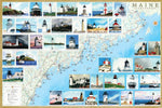Maine Lighthouses Map open