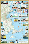 Massachusetts/Rhode Island Lighthouses Map open