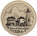 Scrimshaw Beavertail Lighthouse Magnet