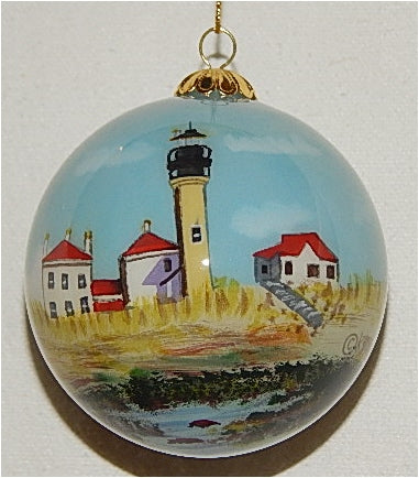 Beavertail, RI Lighthouse Ornament by Marsha York